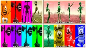 Зелёный Человек Танцует Dame Tu Cosita Music Video Megamix #77-80 в Tiles Hop - NoV