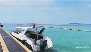 ТАЙЛАНД . ОСТРОВ КО ЛАН . НА ПОНТОННОМ МОСТУ