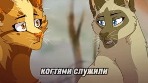 Коты воители - Пятнистая Звезда и Саша + субтитры