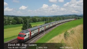 🚄 4К SmartTV ➤ 🌄 Цюрих HB - Люцерн, Швейцария! [09.2019] 🌄