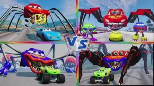 МАКВИН-МОНСТР против ГУБКИ БОБА 🏎️🧽 ВЕСЕЛЫЙ ТАНЕЦ: Смешные МУЛЬТИКИ ✨🚀