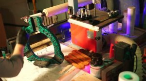 Люнет с декором покрытие 2 слой - зелёный перламутр