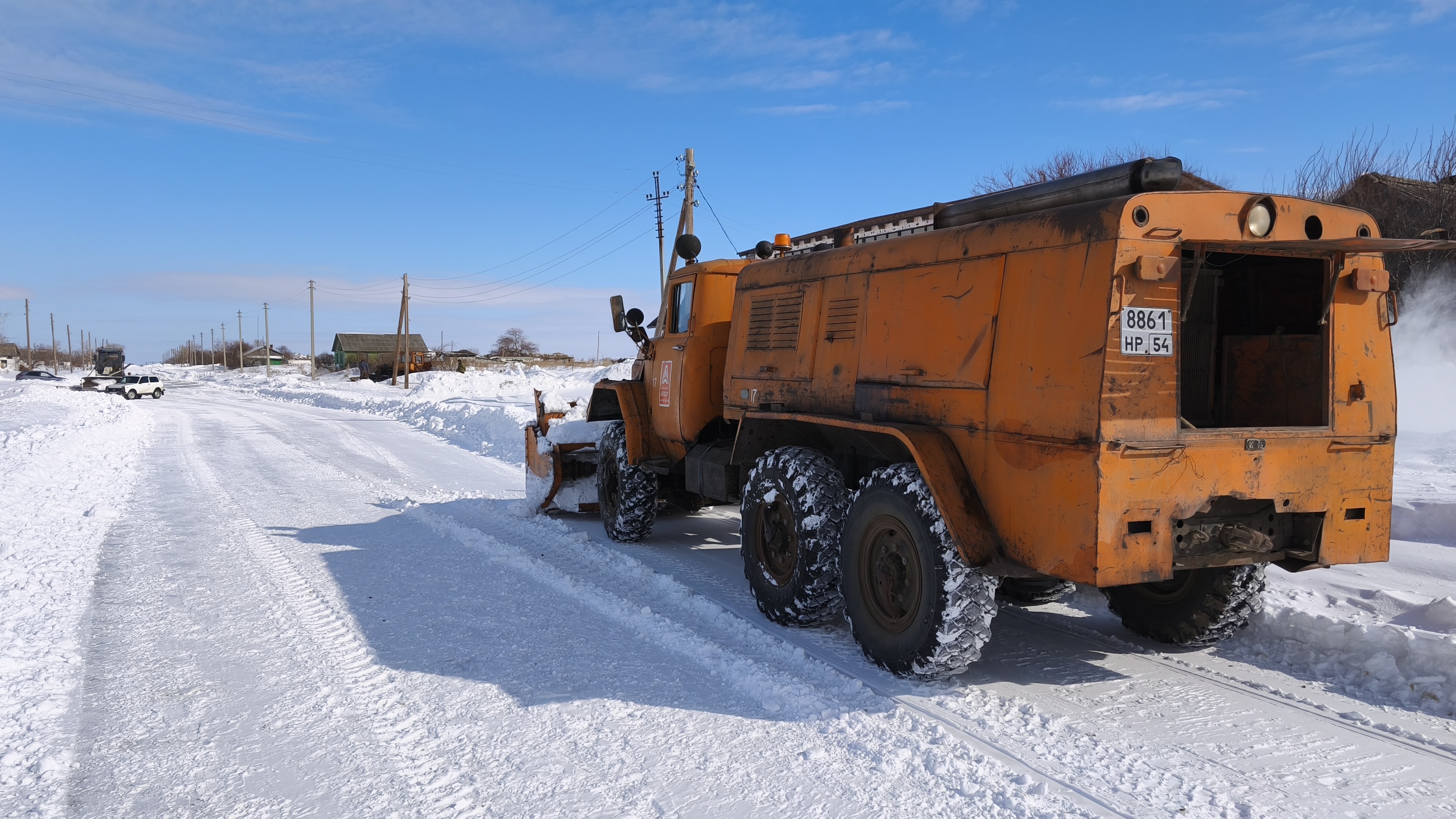 Автодор.Грейдер и роторная машина.
