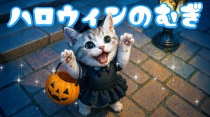【Офисный котик Муги】Сладость или гадость! Репортаж из жизни Муги, который веселился на Хэллоуин 🐱🎃