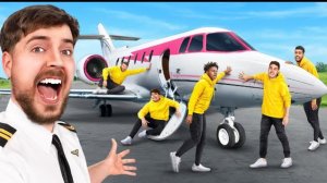 11 ютуберов которые сражаются за частный самолёт. Мистер Бист.