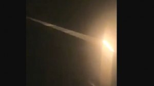 Прилёт иранской ракеты в районе израильского города Димона с другого ракурса.