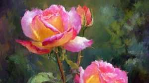 Рисуем розы|учимся рисовать розы #рисуем #painting #арт