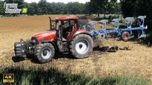 FS25. CASE MAXXUM, вспашка поля.