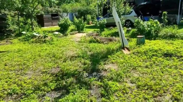 55-Дача..Освободила окно от старой шторки.28.06.22.