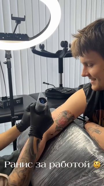 Процесс создания мини-тату #тату #tattoo