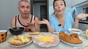 Мукбанг мысли ПУТАЮТСЯ от НЕДОЕДАНИЯ и эмоций! СПОРИМ с Вованом из-за машины! Семейный обед в России