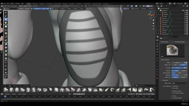 Cyborg Hard Surface Character Creation In Blender (3) 14 - Leg Joint