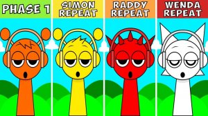 INCREDIBOX SPRUNKI: ФАЗА 1 НО ВСЕ ПОВТОРЯЮТ 🔁 САЙМОН 👨🎤, РЭДДИ 🎤, ВЕНДА 💊!