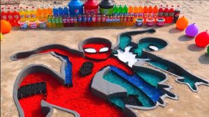 Мультики для детей Человек-Паук и Взрыв Кока-Колы! Ментос Эксперимент 😱