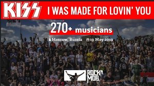 300 музыкантов исполняют KISS - I Was Made For Lovin' You (Москва 2019)