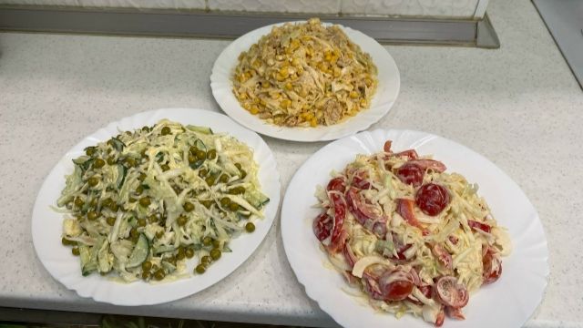 Три салата из капусты из трёх ингредиентов на завтрак, обед и ужин!