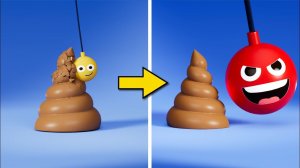 ИГРОВАЯ ФИЗИКА: СБИВАЕМ ОГРОМНЫМ ШАРОМ 💩!!! УТОЧКУ ЗАСАСЫВАЕТ В ТРУБУ, ШАРИК ПАДАЕТ С ЛЕСТНИЦЫ! 🙀