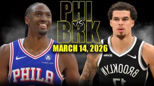 15.03.2026 | ОБЗОР МАТЧА | Филадельфия Сиксерс - Бруклин Нетс | Highlights