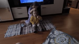 Любашины будни,сижу с внучками ‼️