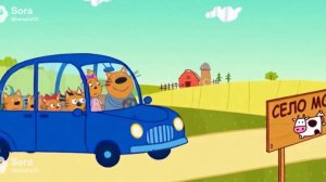 Три кота, но эпизод сделал ИИ — село молочное (2 эпизод)