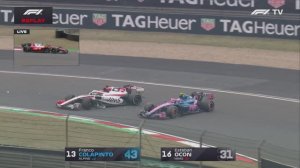 Формула 1. Авария Окона и Колапинто на Гран-при Китая 2026 (гонка)