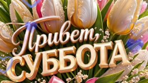 С добрым субботним утром. Хороших выходных. Красивая музыкальная открытка.