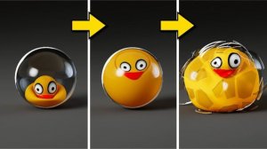 НЕРЕАЛЬНАЯ ИГРОВАЯ ФИЗИКА С РЕЗИНОВОЙ УТОЧКОЙ 🦆!!! ШАР ПАДАЕТ НА ПИРАМИДУ, АСМР ВИДЕО! 😼😽😸