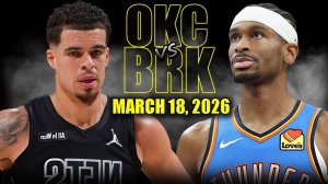 19.03.2026 | ОБЗОР МАТЧА | Бруклин Нетс - Оклахома-Сити Тандер | Highlights