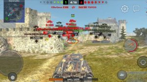 танки блиц набираем урон!!! извиняюсь что без голоса !