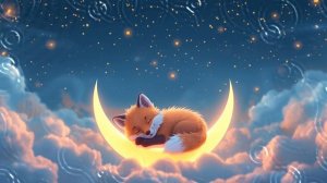 Колыбельная и шум дождя 🌧️ Крепкий сон малыша с Moonly Fox 🦊 Белый шум 0+