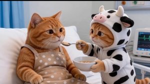 Когда Рыжик не был готов... Но мама-кошка упала 💔🌧️