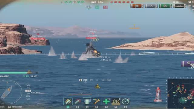 Мир кораблей (World Of WarShips).Линкор Gascogne