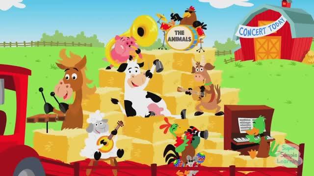 The Animals On The Farm _ Animals And Farm Song For Kids _ Super Simple Songs
