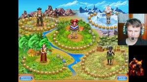 тёмный рыцарь прошёл 4 ур. на золото 1 ур. сложный попался в весёлай ферме 3.  14 серия.