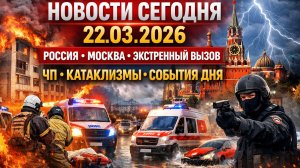 Новости Сегодня 22.03.2026 — Россия, Москва, Экстренный вызов, Катаклизмы, События дня»
