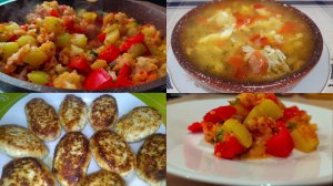 Вкусно И Без Мяса! Капуста С Овощами. Быстро-Суп Без Мяса! Сочные Котлеты Из Куриной Грудки. ПП.