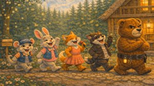 Перепутанная сказка «Теремок» — весёлая история про самый шумный дом в лесу!