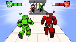 Джей Джей против Майки в игре с девочками. Майнкрафт Мультик