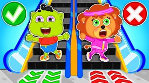 Маша и Леопольд. Эскалатор-тренажер - Мультик для детей