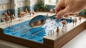 Мини мир против кошки: Последняя секунда｜AI Ultra Macro 4K