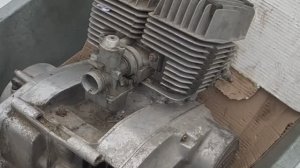 Двигатель Ява 350/638 тест 20.03.2026 после ремонта (г. Ступино, Московская обл)