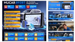 Обзор диагностического сканера MUCAR 892BT