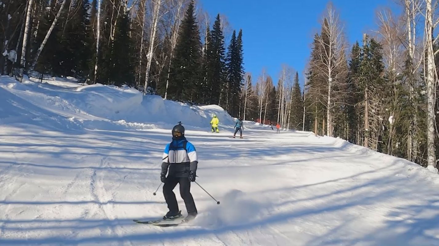 Шерегеш 2026. Спуск Асау