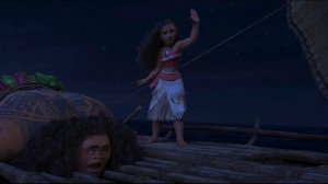 Научи управлять (Мауи учит Моану управлять лодкой) отрывок из мультфильма Моана 2016