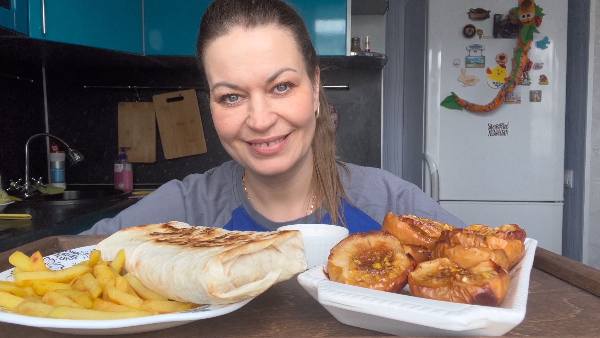 МУКБАНГ ШАУРМА КАРТОФЕЛЬ ФРИ🍟/ВКУСНЕЙШИЙ ДЕСЕРТ/MUKBANG ЕДА ОБЖОР