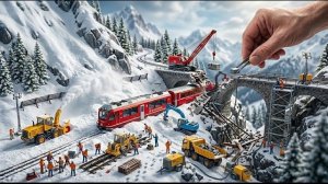 Миниатюрный альпийский поезд своими руками: спасение и восстановление моста  Ликвидация последствий