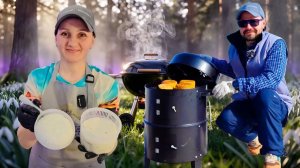 Адыгейский сыр на углях, овощные шашлыки и реальные цены Италия–Россия / Китайский гриль-коптильня