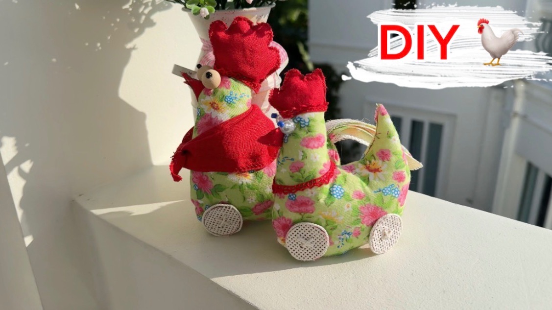 Милые курочки из ткани ❤️❤️❤️