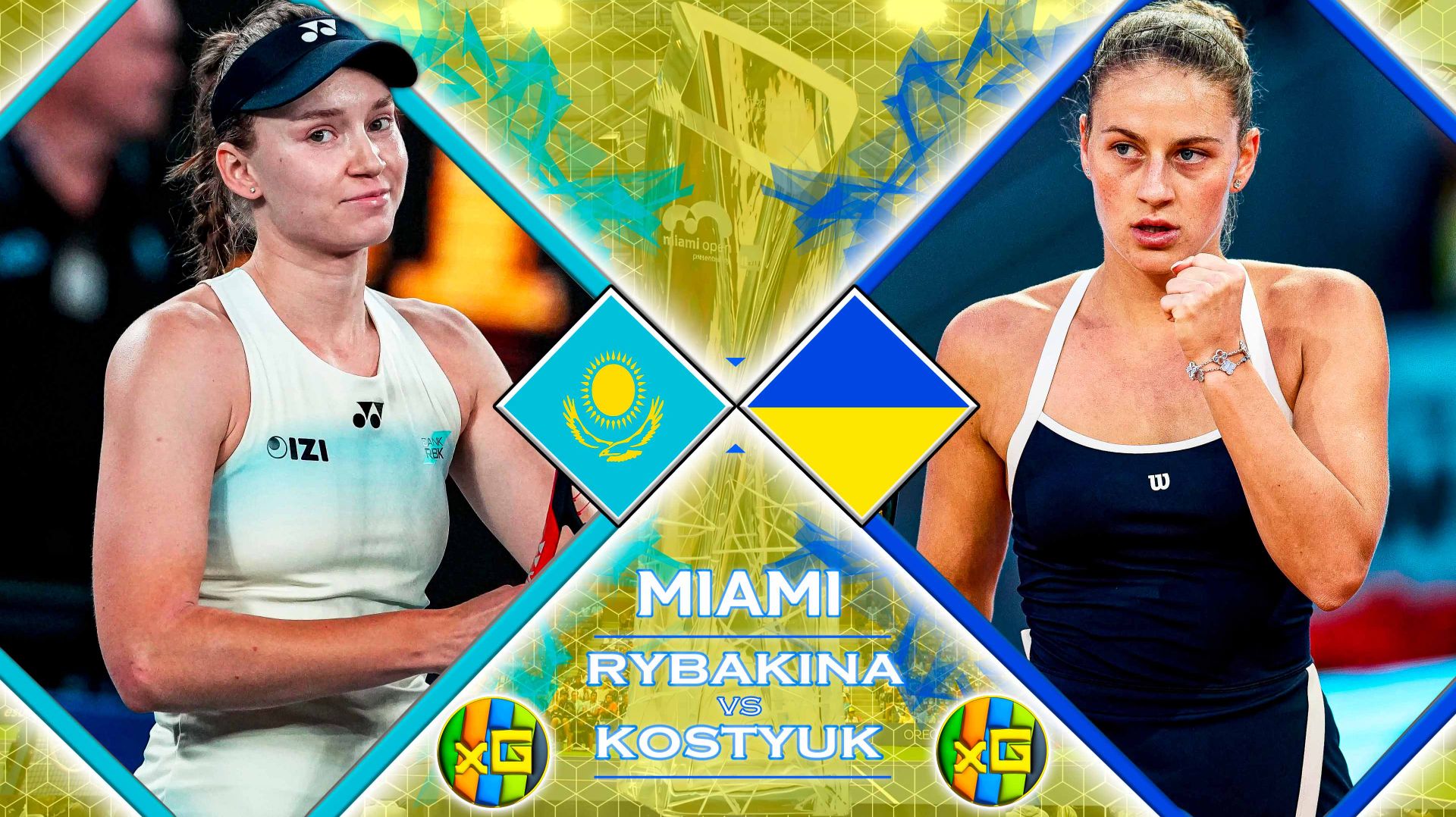 Рыбакина - Костюк | WTA МАЙАМИ | 22.03.2026 | Прямая трансляция | XG
