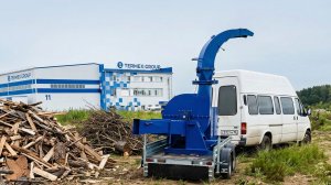 Рубительная машина(измельчитель древесины ИД-800 с дизельным мотором